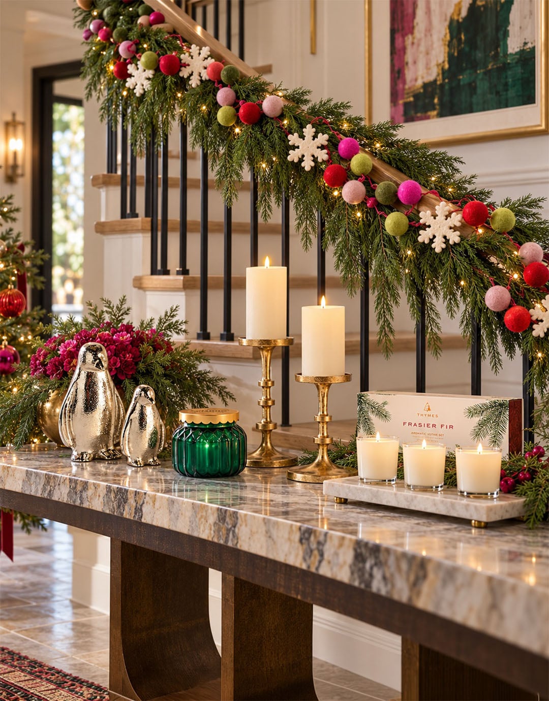 Mantels, Stairs, and Every Flat Surface