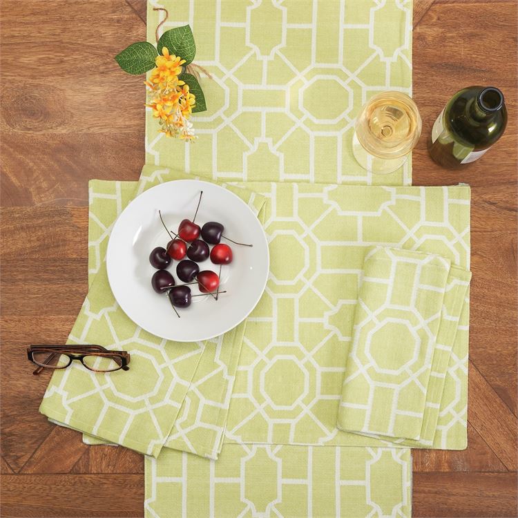 Trellis Peridot Napkin Ivystone
