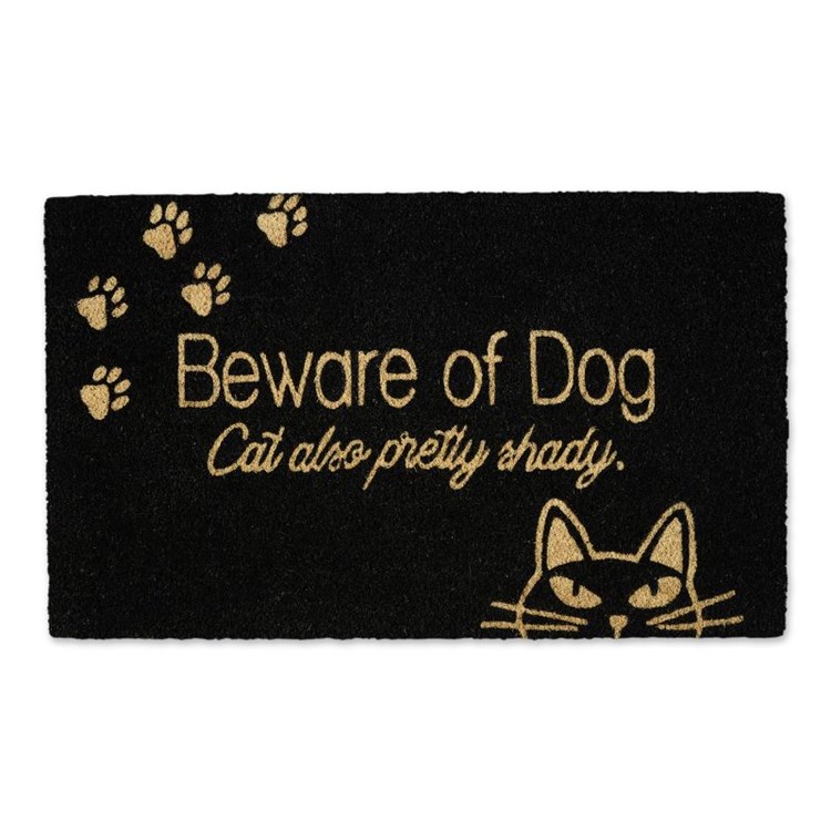Beware of the Dog & Cat Doormat Ivystone