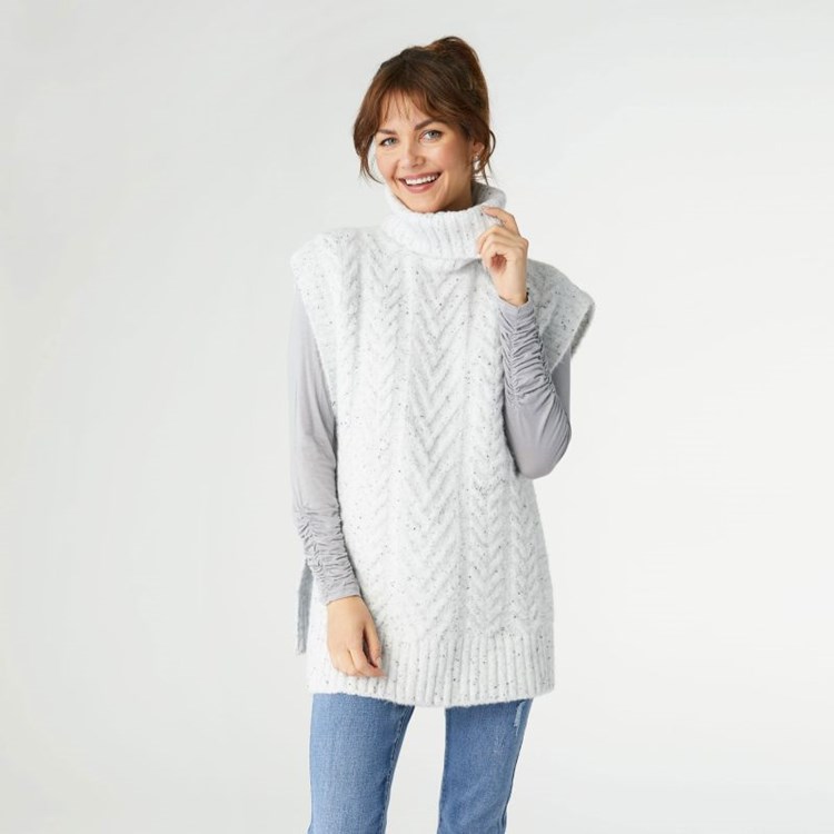 Iris Ruffled Mesh Vest