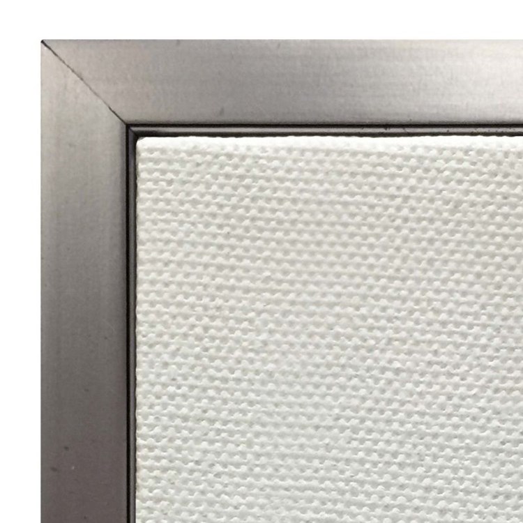 Silver Leaf, Canvas Floater Frame 12x48 Ivystone