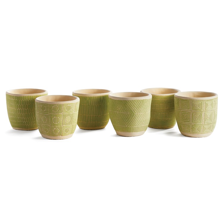 SANTA FE POTS, SET OF 6 Ivystone