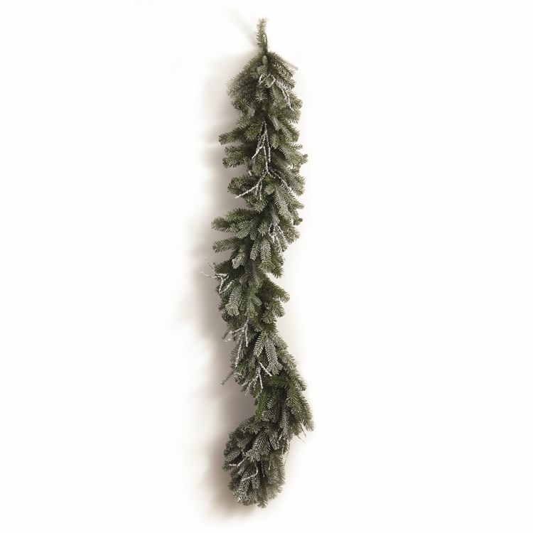 ICED PINE AND TWIG GARLAND 72" Ivystone