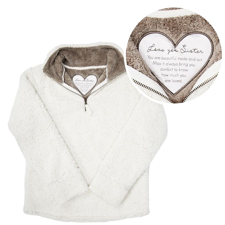 CC Sister XL Sherpa Pullover Sweatshirt Ivystone