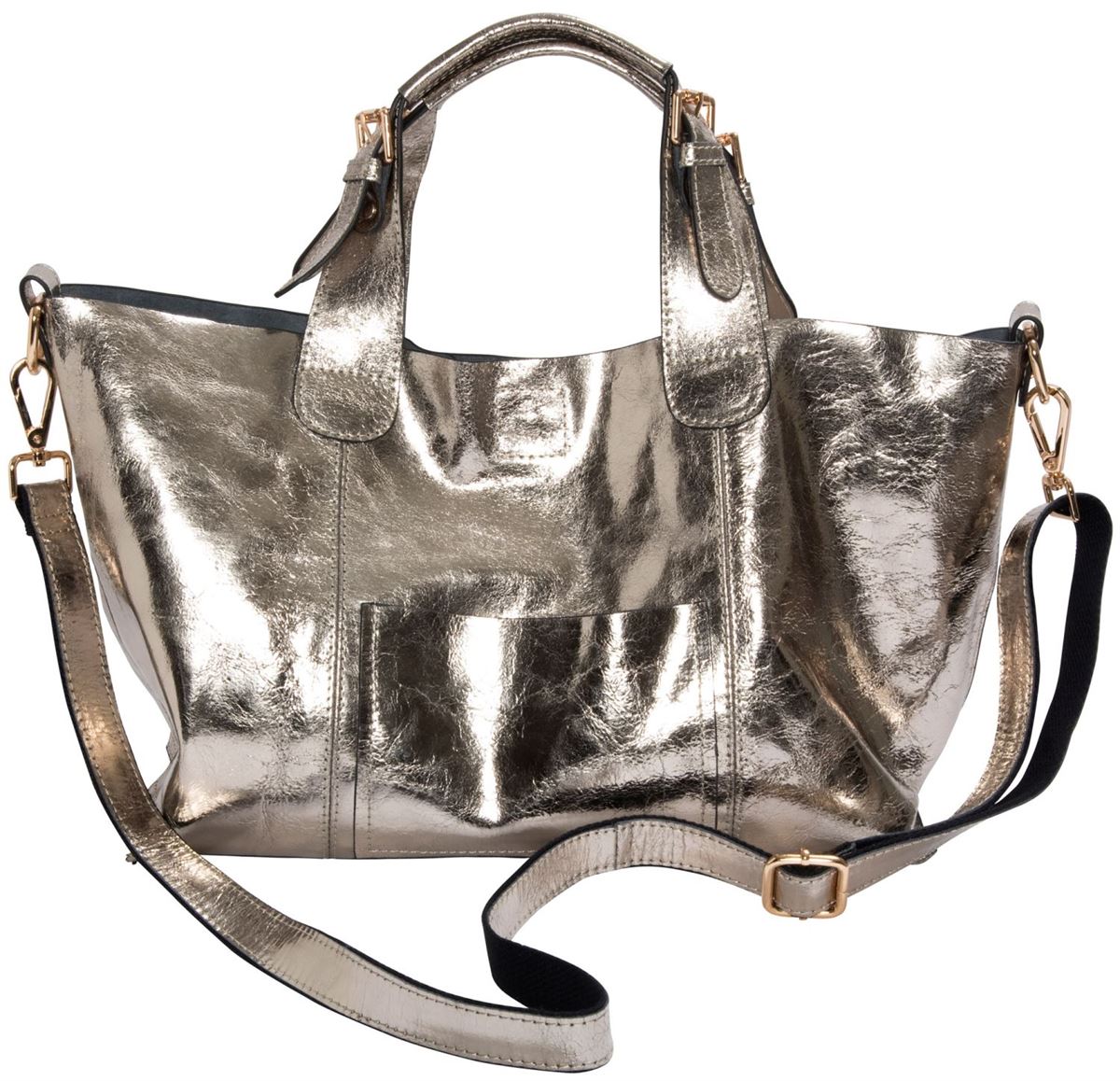 Metallic handbag sales
