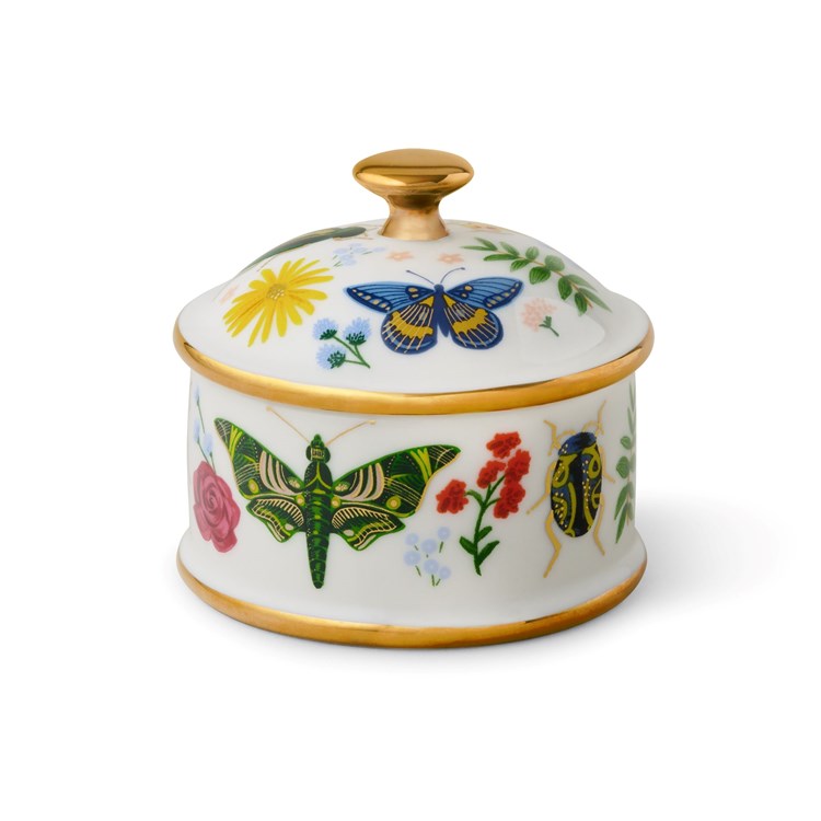 Curio Round Porcelain Box Curio Round Porcelain Box