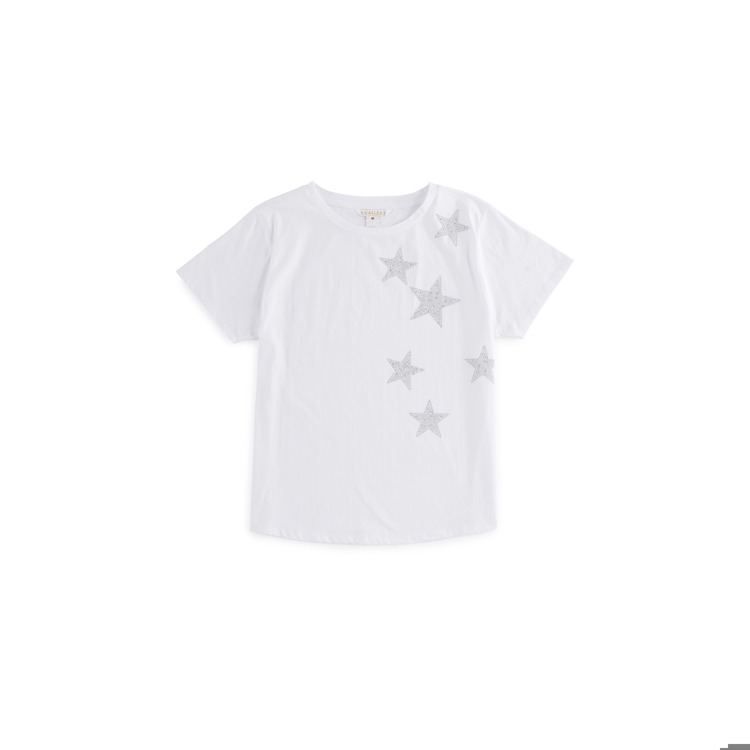 ■ERL■ Star Graphic Print Short Sleeve T-Shirt White ERL06T Erl Star-print Short-sleeve T-shirt In White | ModeSens