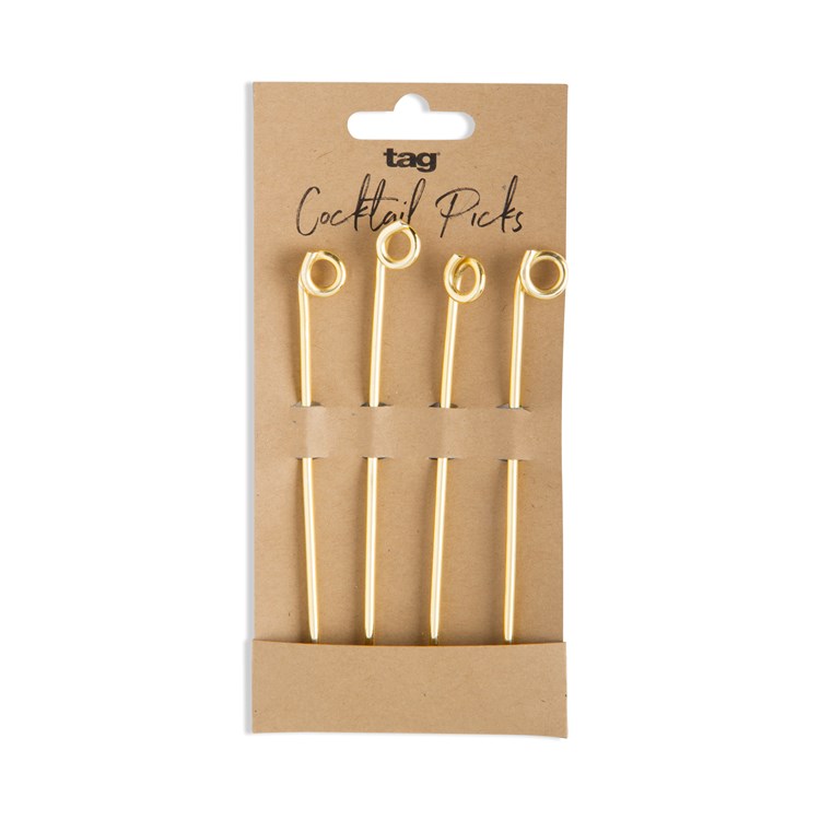 KNOT COCKTAIL PICK SET/4 Ivystone