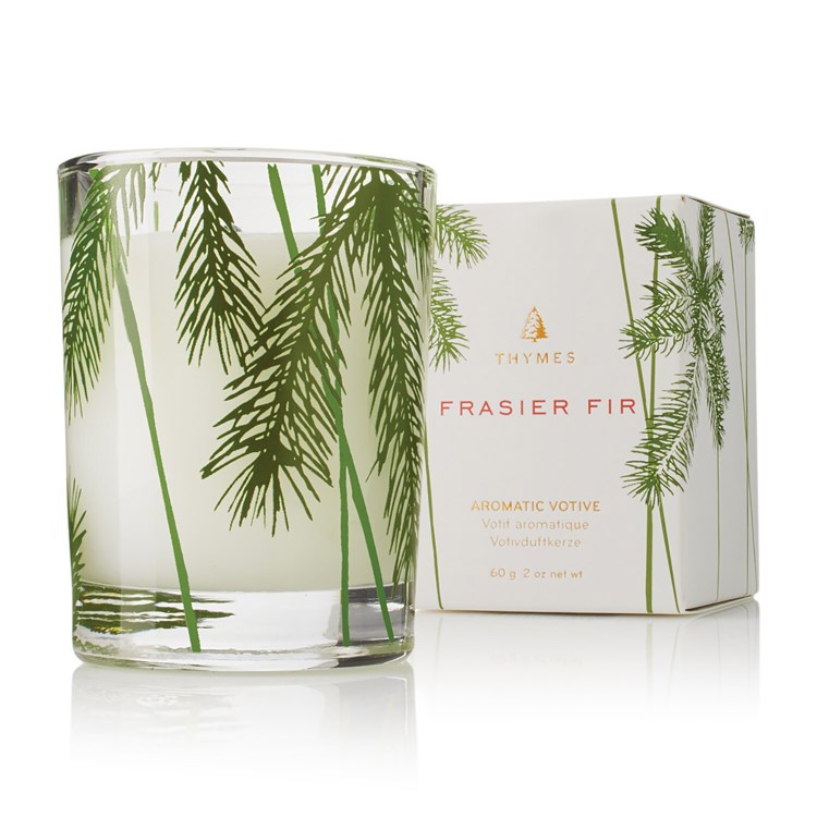 Frasier Fir Green Glass Candle