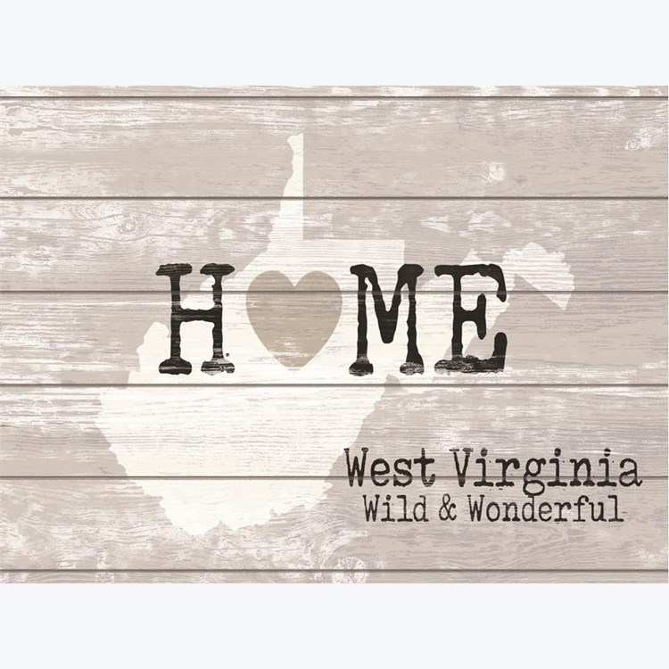 Wood West Virginia Wall Plaque Ivystone