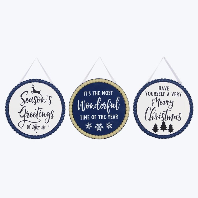 Wood Wall Sign 3 Assorted Ivystone