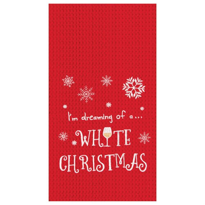 White Christmas Towel