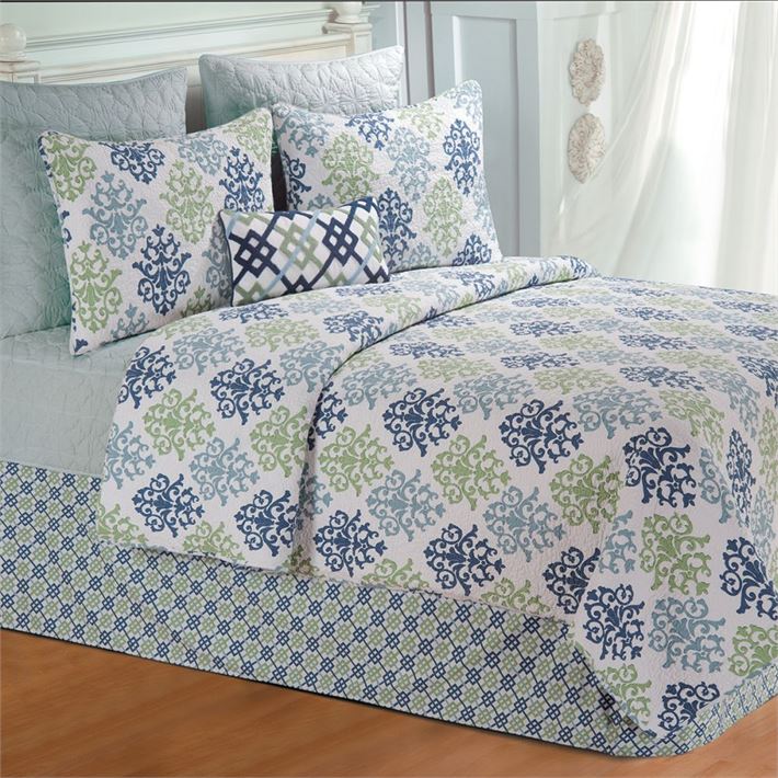 Shabby Chic Blue Twin Quilt Ivystone