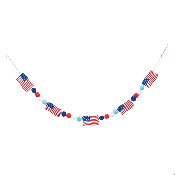American Flag Garland Ivystone