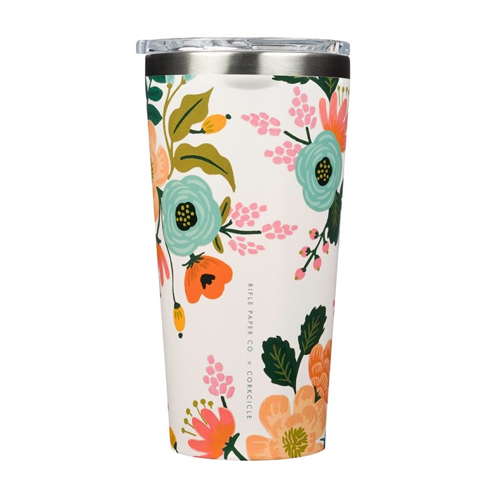 Corkcicle Rifle Paper Hot Cold Tumbler in Lively Floral - THE