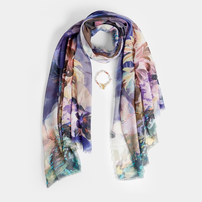 Scarf + Bracelet Set Ivystone