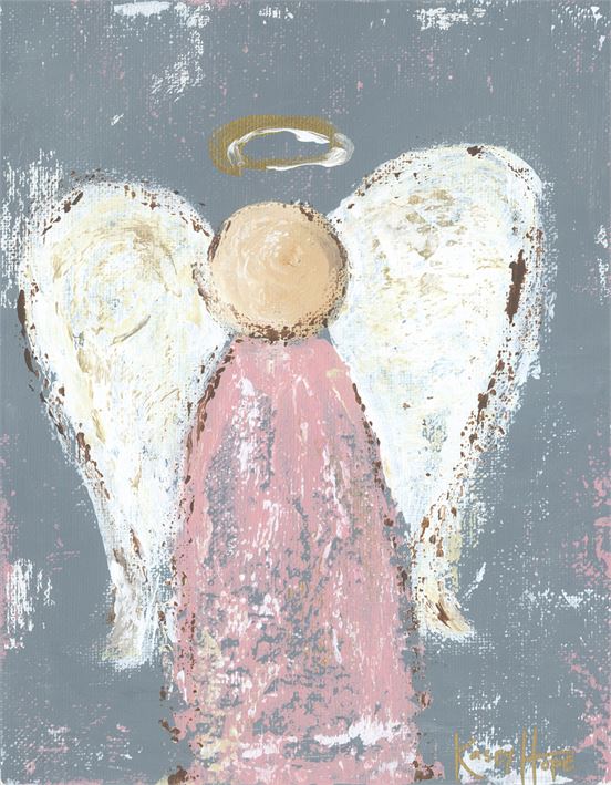 Holiday Baby Girl Angel, Canvas Wall Art 10x14 Ivystone