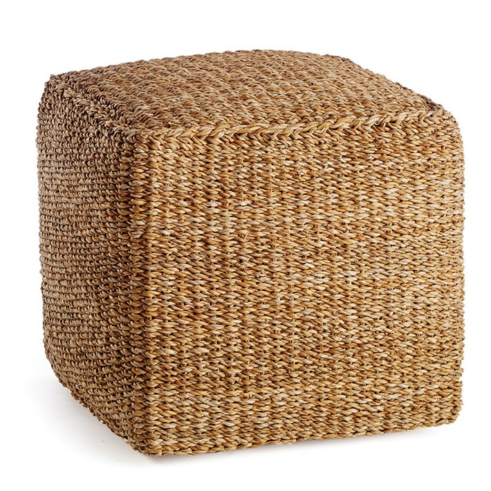 SEAGRASS SQUARE POUF | Ivystone