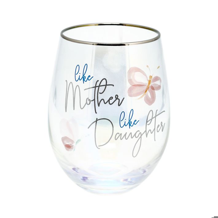 Mother daughter shop wine glasses