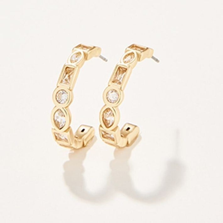 Posy Party Earrings Crystal - Spartina main image 1