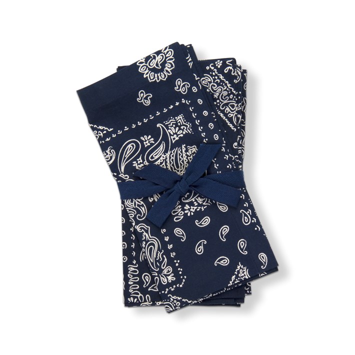 BANDANA NAPKIN S/4 BLUE Ivystone