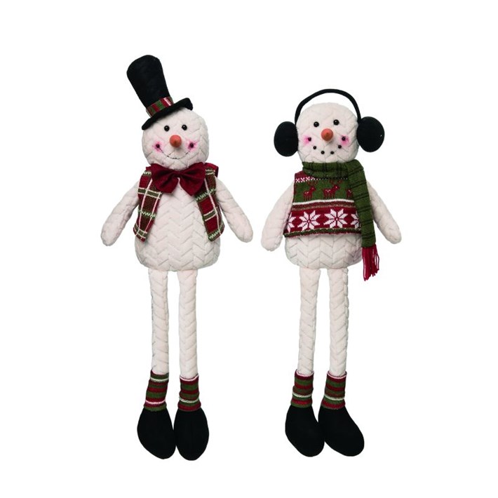 plush snowman shelf sitter