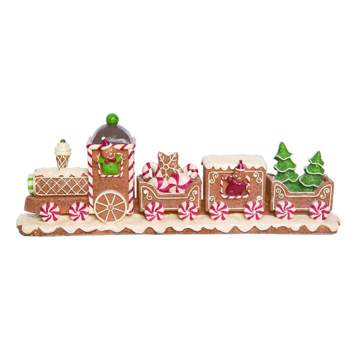 Res Gingerbread Train Decor Ivystone