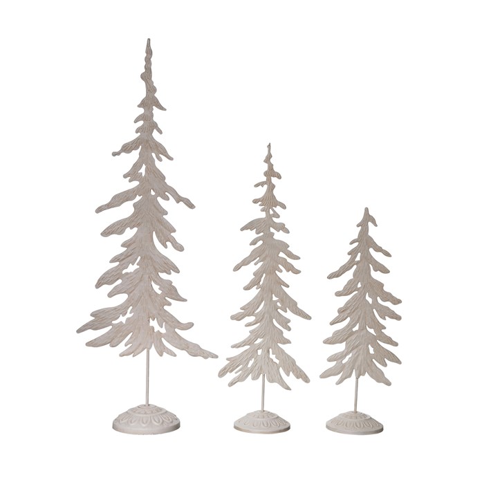Metal Rustic Snowy Trees S/3 | Ivystone