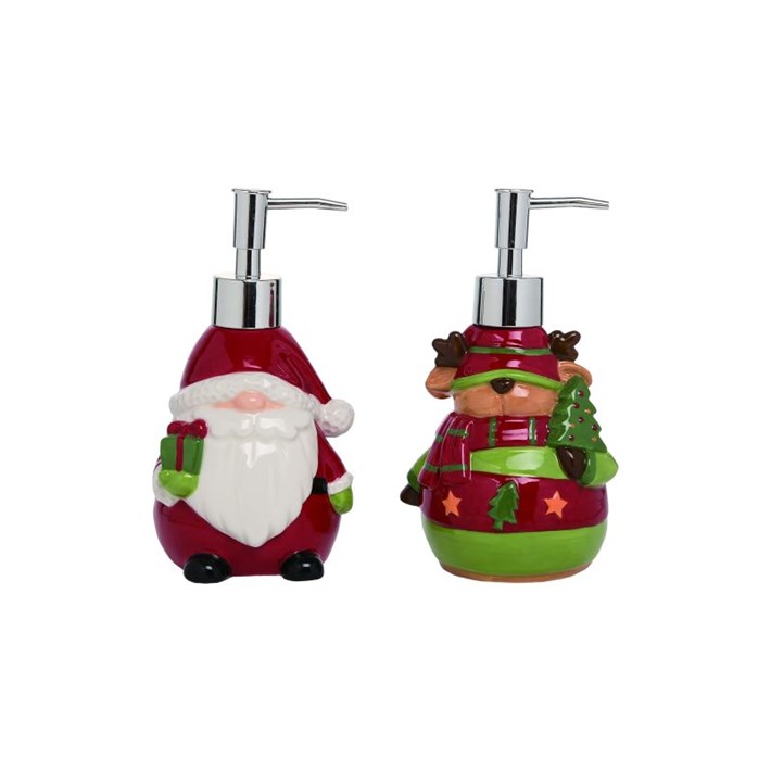 Dol Reindeer/Santa Soap Dispenser 2 Asst Ivystone