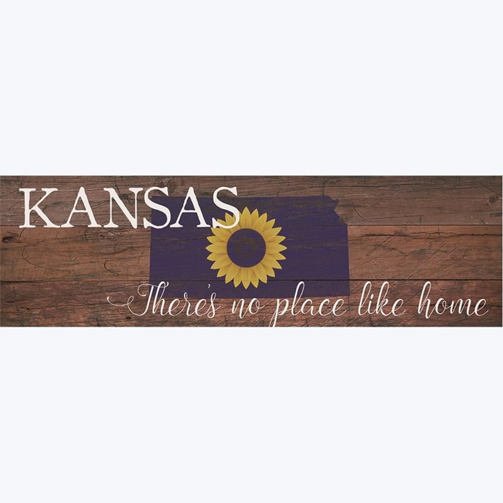 Wood Kansas Wall Plaque Ivystone