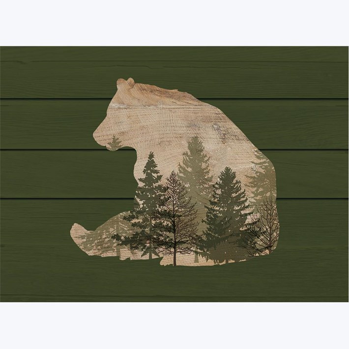 Wood Bear Wall Art | Ivystone