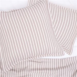 Bengal Stripe Dune Queen Blanket,carol & frank,Vertical Stripe,Yarn Dyed,Twill Weave,Mini Flange,Bedding,Luxury,Luxury Bedding,Blanket,Luxury Blanket